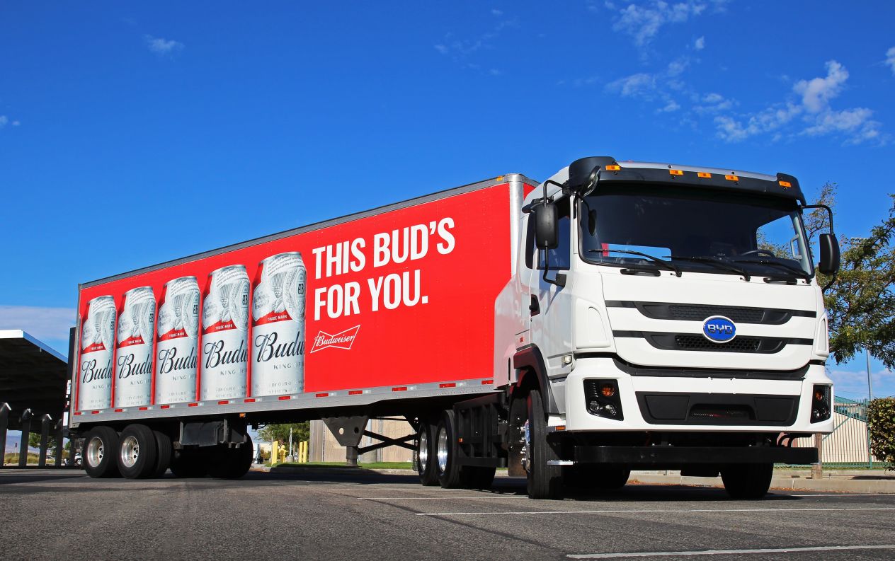 Anheuser-Busch to Deploy 21 BYD Electric Trucks as Part of State-Wide Commitment to Sustainable Logistics