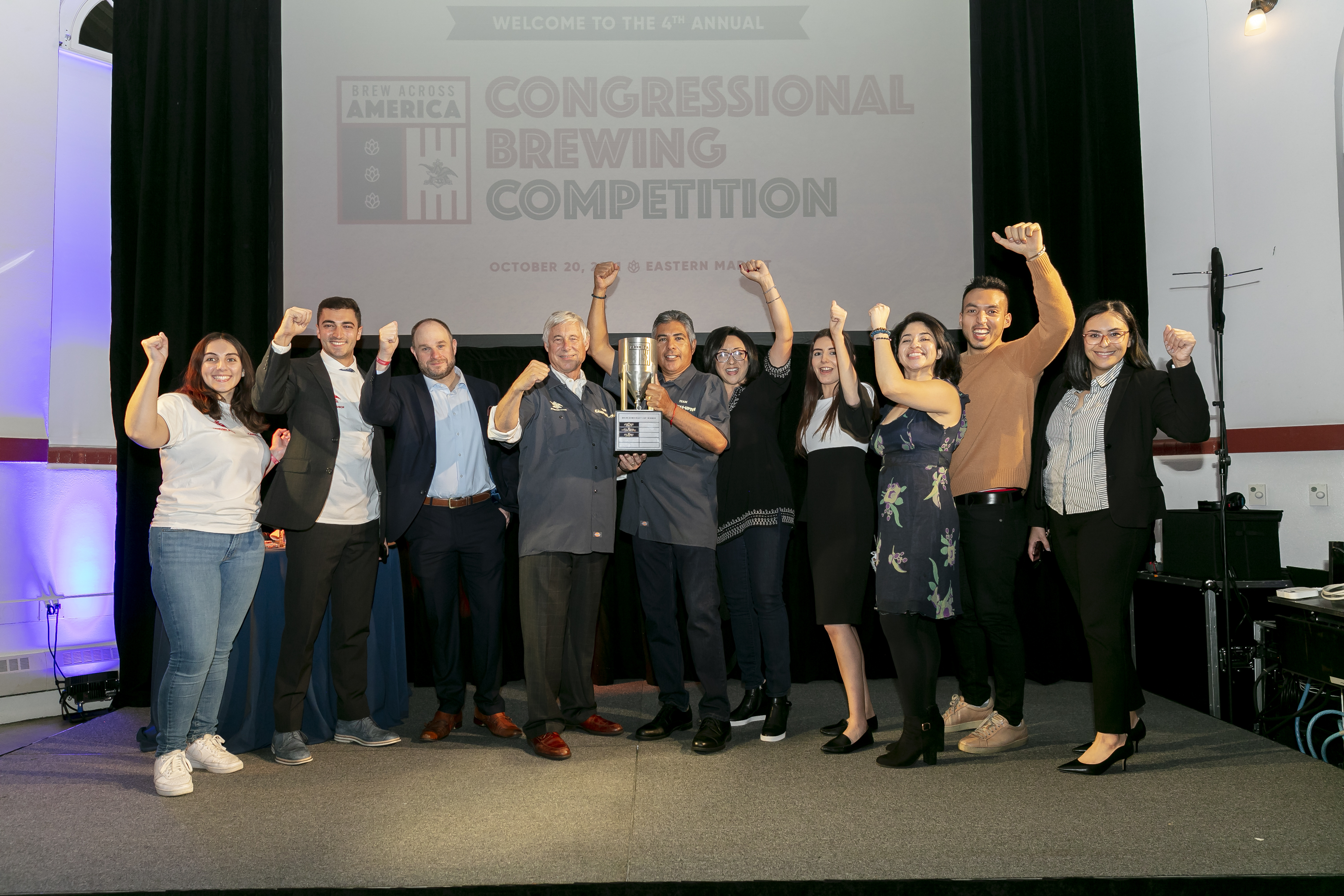 Representative Tony Cárdenas and Bipartisan Buddy Representative Fred Upton Win Anheuser-Busch Brew Democracy Cup with Los Angeles Brewing Team