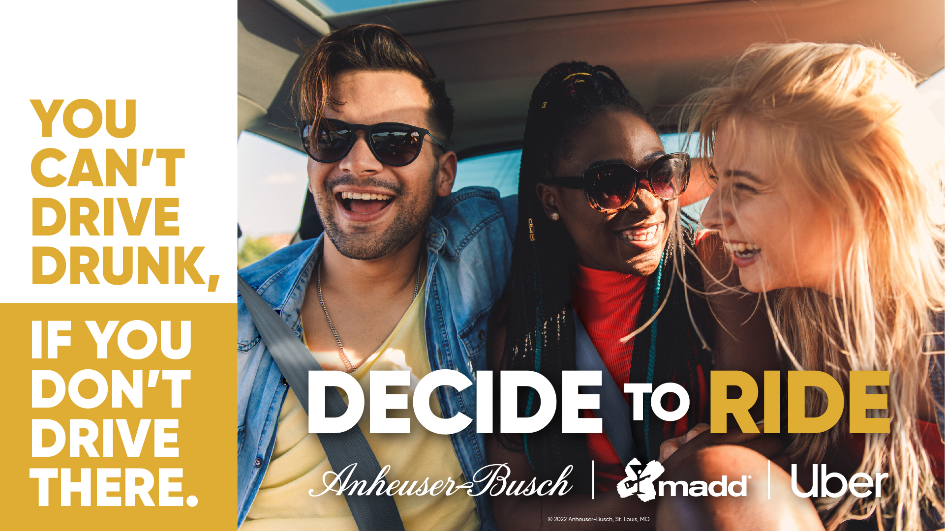 Anheuser-Busch, MADD and Uber Expand ‘Decide to Ride’ Campaign to Help Prevent Drunk Driving This Summer